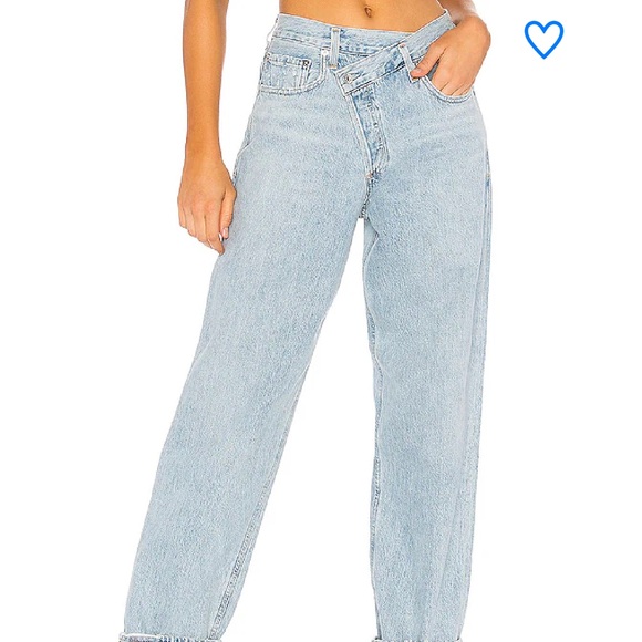 Agolde Criss Cross Upsized Jeans Suburbia Size 27 - Picture 12 of 12